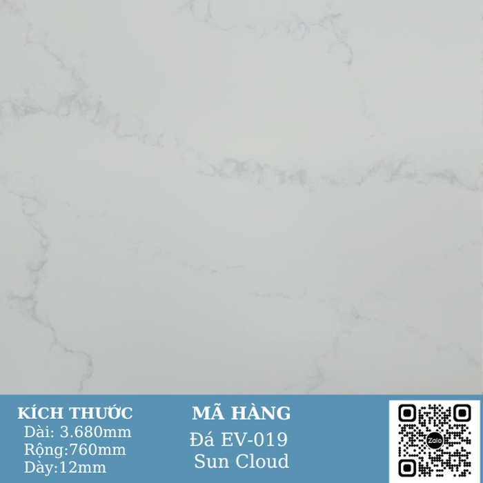 Đá Solid Surface EV-019 Sun Cloud