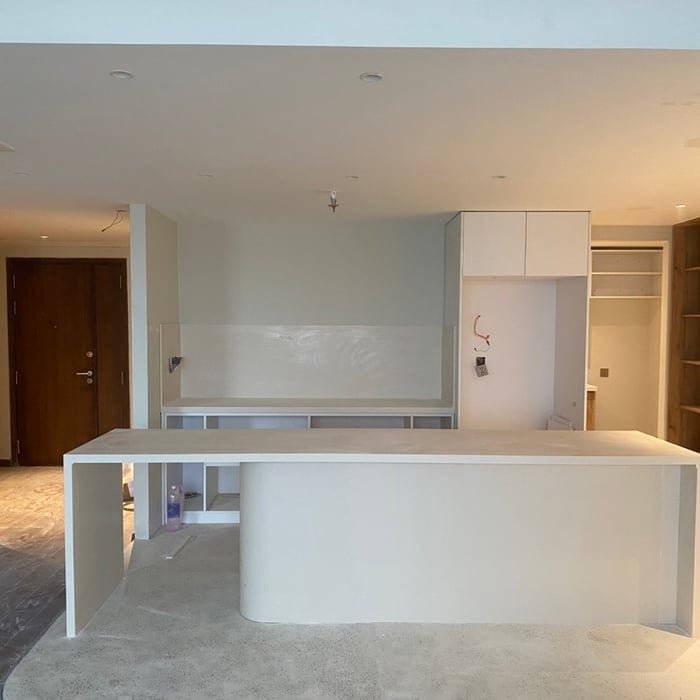 Bàn đảo S105 đá Solid Surface