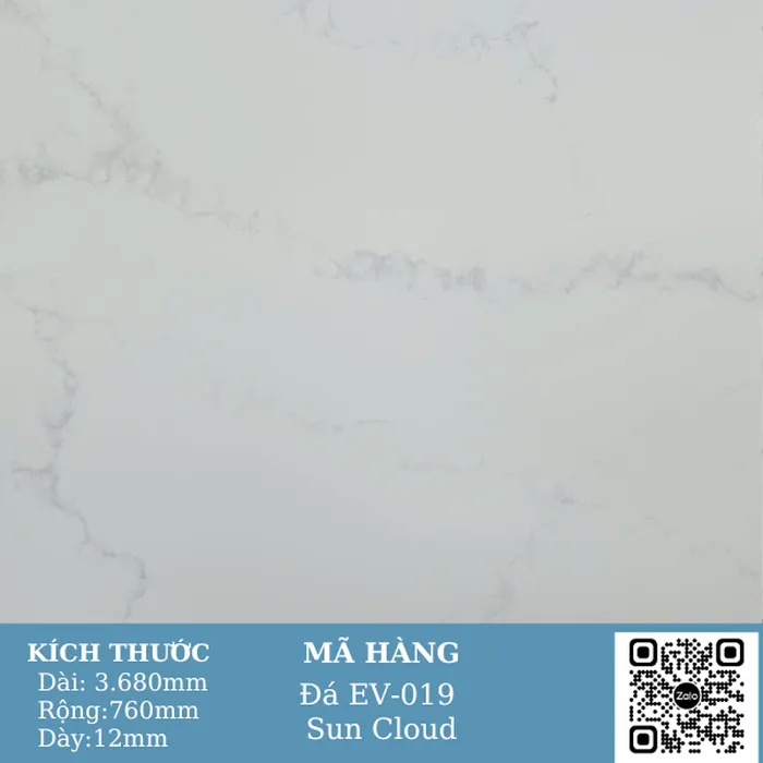 ĐÁ SOLID SURFACE VÂN MÂY EV-019 SUN CLOUD