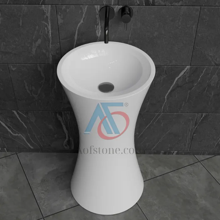 Solid Surface Freestanding Washbasins HC-011B