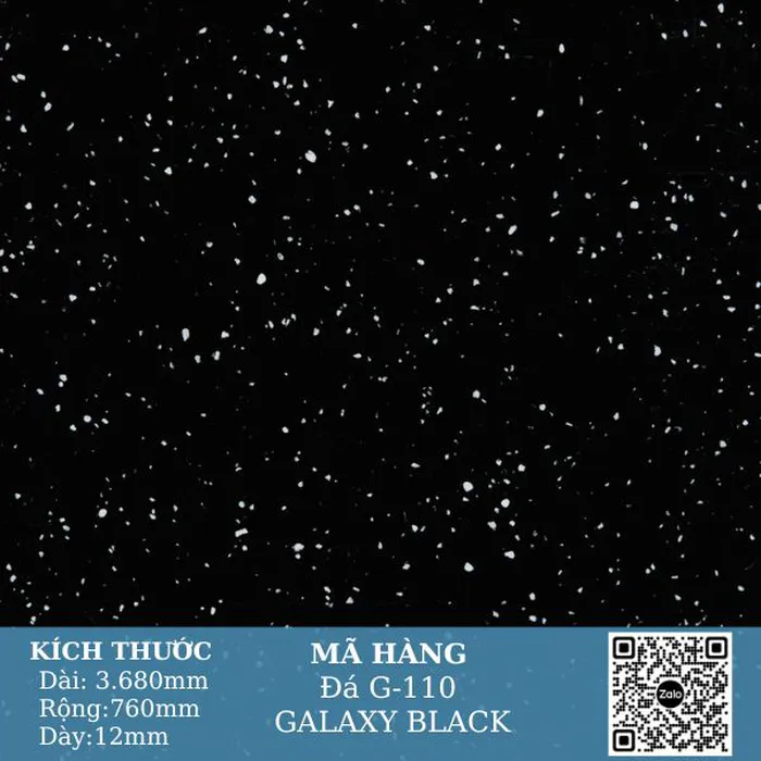 Solid Surface Stone G-110 GALAXY BLACK