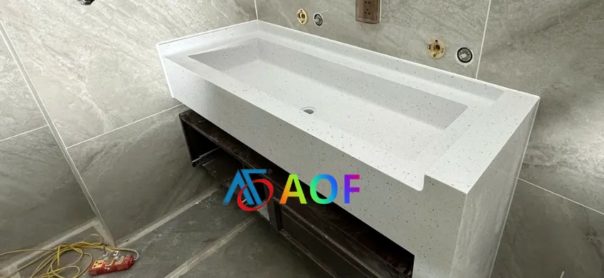 Cách vệ sinh lavabo đá solid surface bị ố vàng