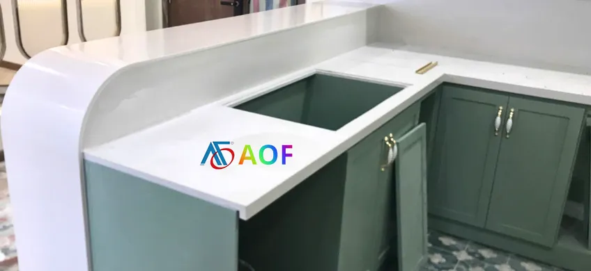 Thi Công Đá Solid Surface Chống Thấm Liền Mạch Cho Homestay – Văn Phòng Lào Cai, Hà Giang, Sơn La