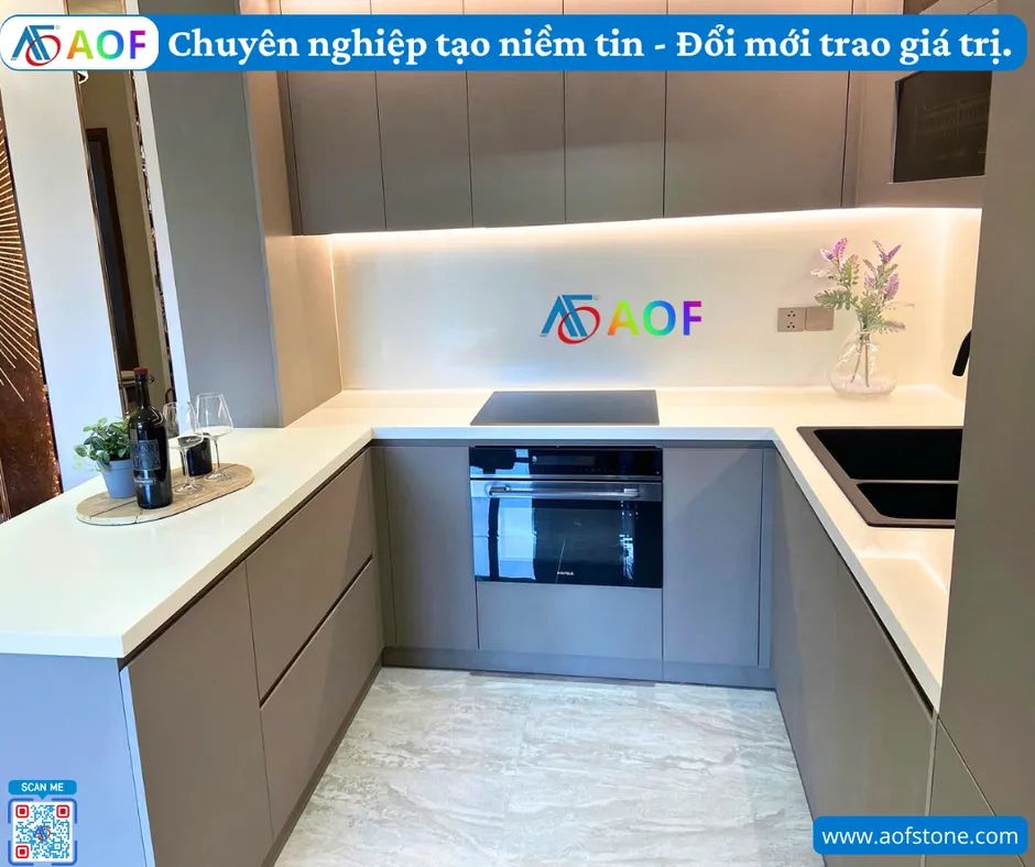 Thi công solid surface phòng bếp Đồng Tháp giá bao nhiêu