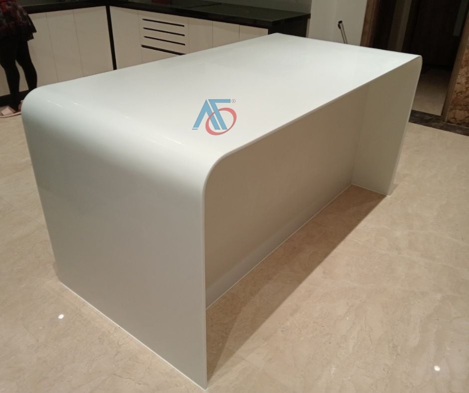 5 lý do nên chọn bàn đảo bếp Solid Surface cho không gian bếp hiện đại