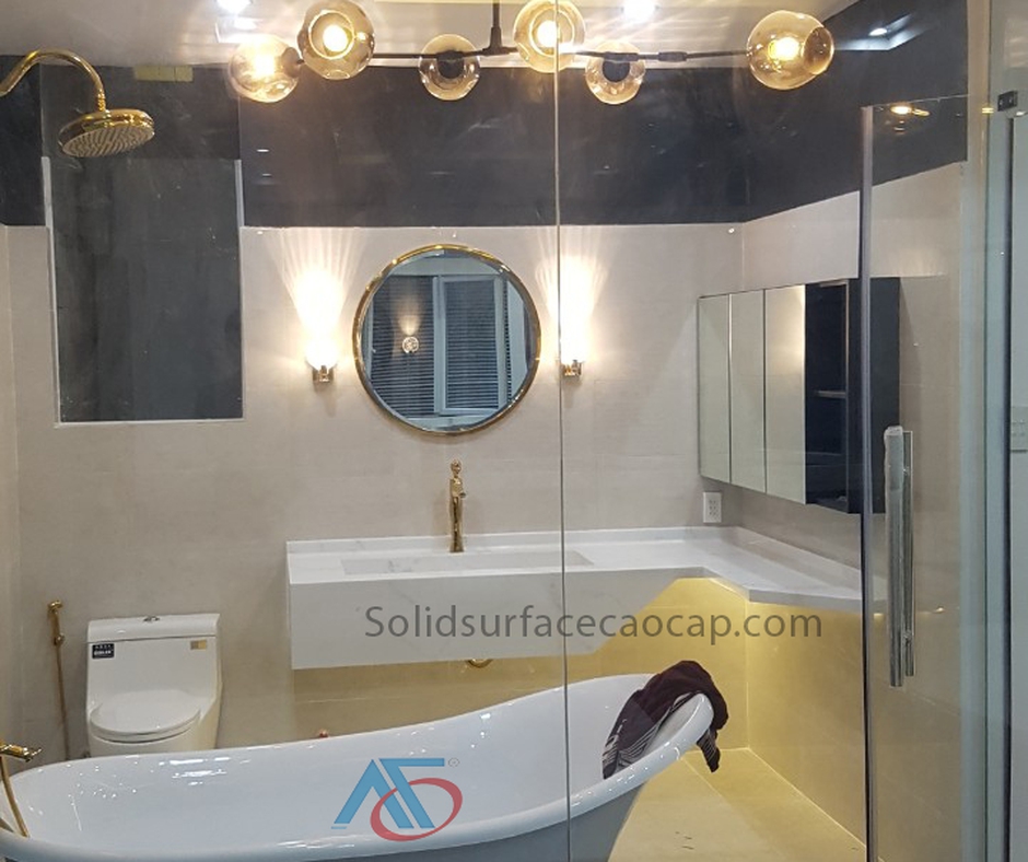 Nâng tầm không gian resort Đà Nẵng: Bộ sưu tập lavabo & quầy bar solid surface cao cấp từ AOF