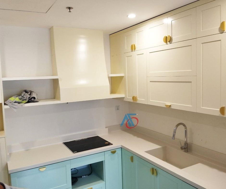 Không còn lo mốc, ố, nước thấm vào đá – Đá bếp Solid Surface từ AOF là giải pháp cho bếp Việt