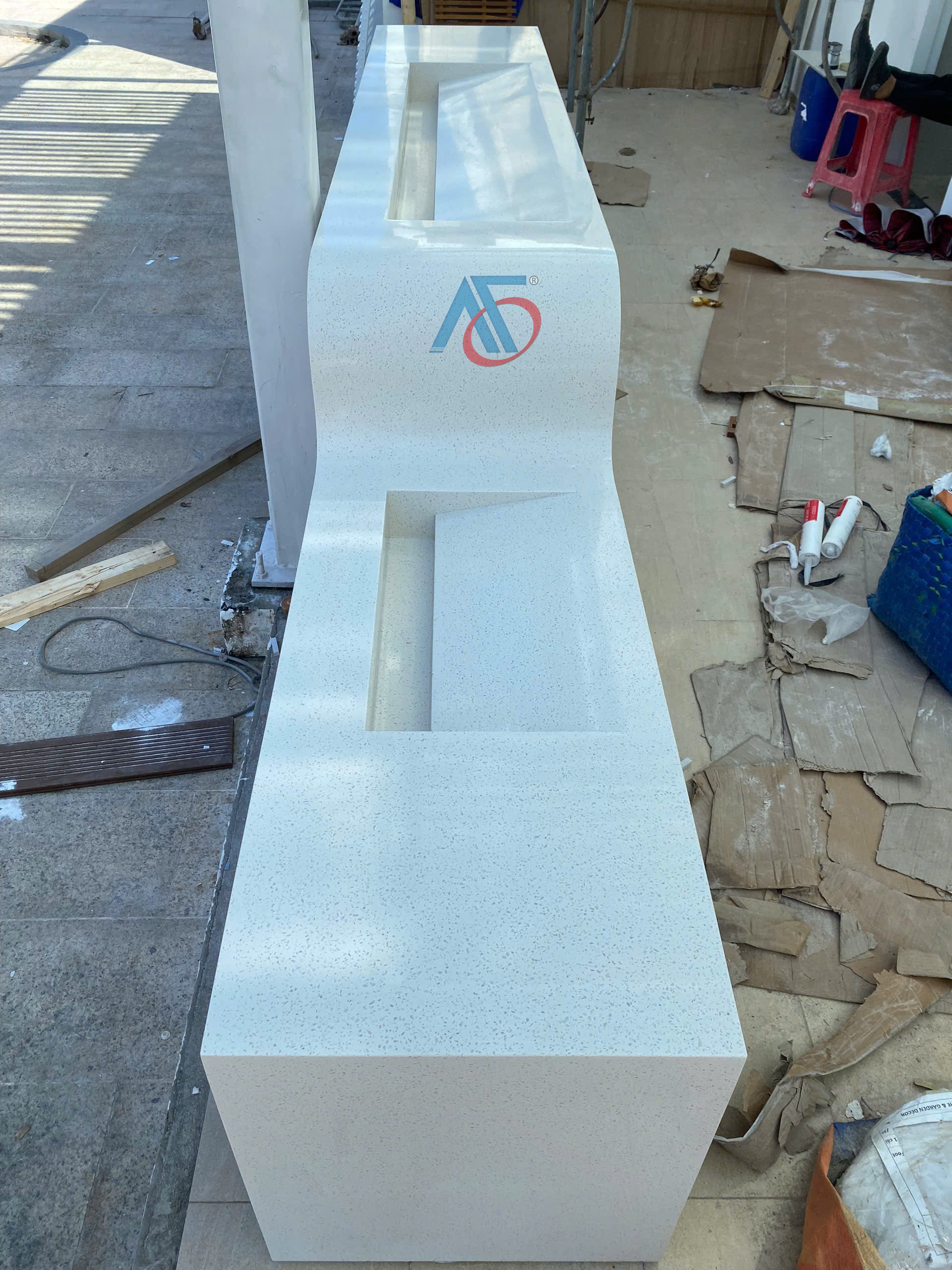 Solid Surface Stone C - 109 MOON LAVA