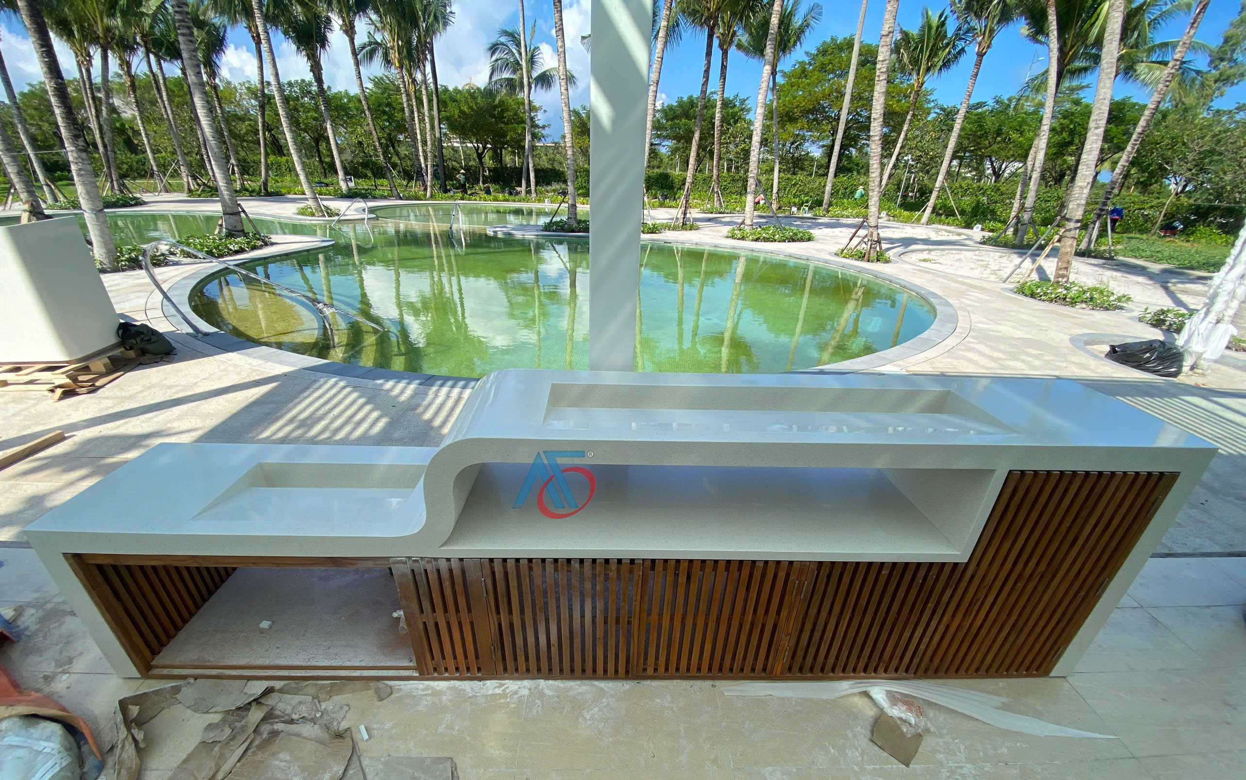 Solid Surface Stone C - 109 MOON LAVA