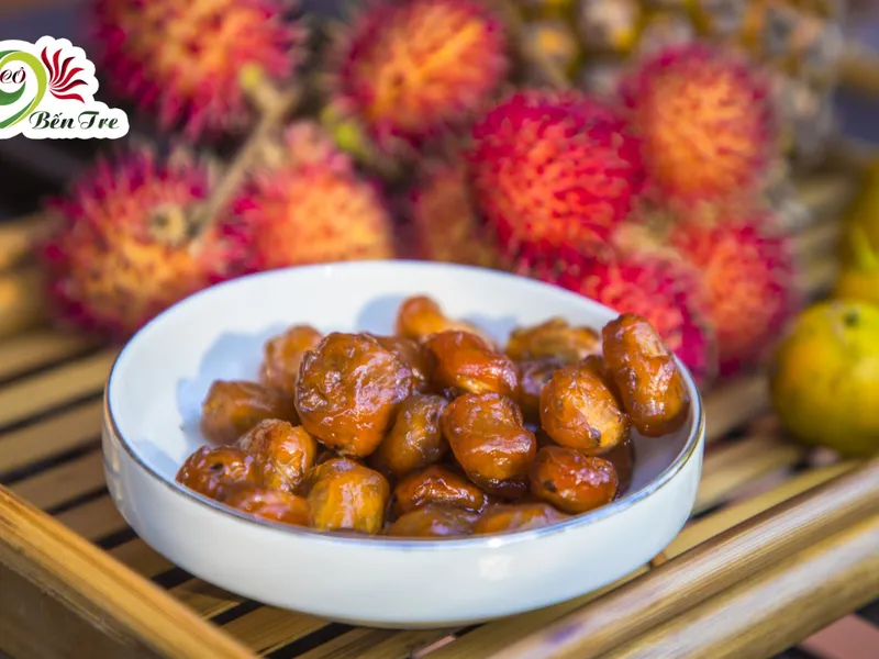 Mứt chôm chôm sấy dẻo còn hạt loại 500g