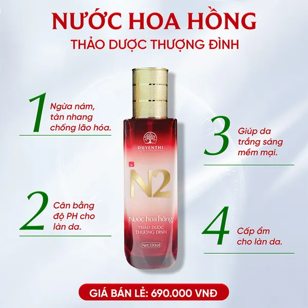 N2 - NƯỚC HOA HỒNG - MỜ NÁM THƯỢNG ĐÌNH (130ML)
