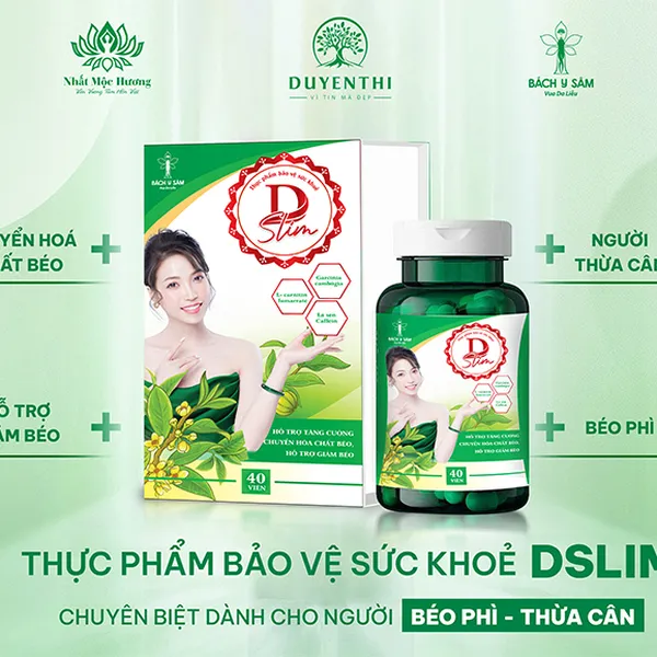 VIÊN UỐNG D - SLIM GIẢM MỠ 40 VIÊN