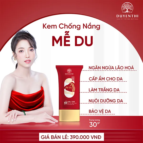 KEM CHỐNG NẮNG MỄ DU 30GR