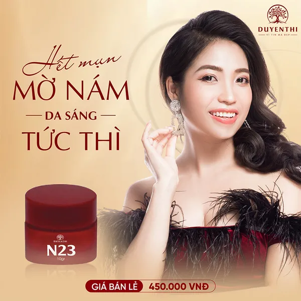 N23 KEM TRẮNG DA: MỜ NÁM - HẾT MỤN 10GR
