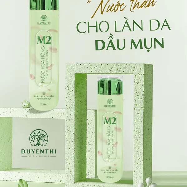 M2 - NƯỚC HOA HỒNG MỤN (200ML)