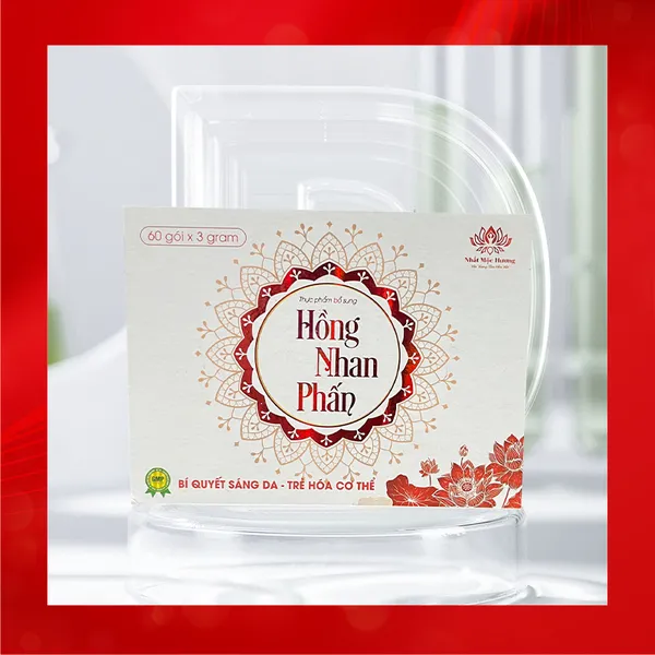 HỒNG NHAN PHẤN - CỐM UỐNG MỜ NÁM (60 GÓI)