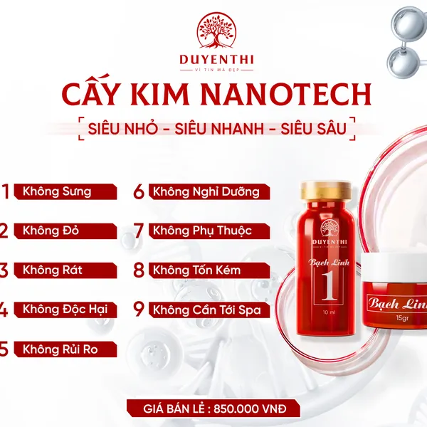 CẤY KIM NANOTECH - BẠCH LINH (BẠCH LINH 1 - BẠCH LINH 2)