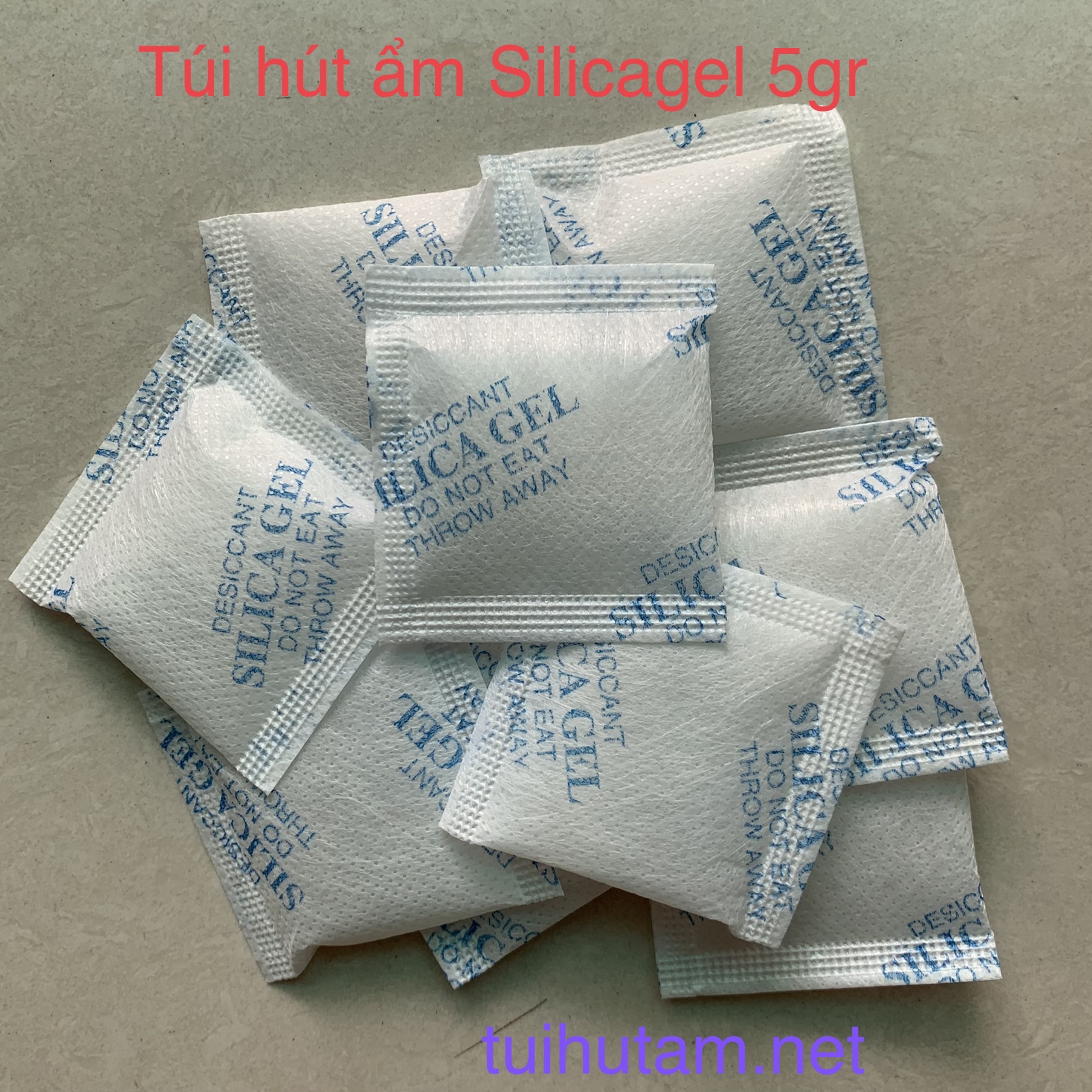 Túi hút ẩm Silica gel 5gr Túi hút ẩm Silica gel 5gr