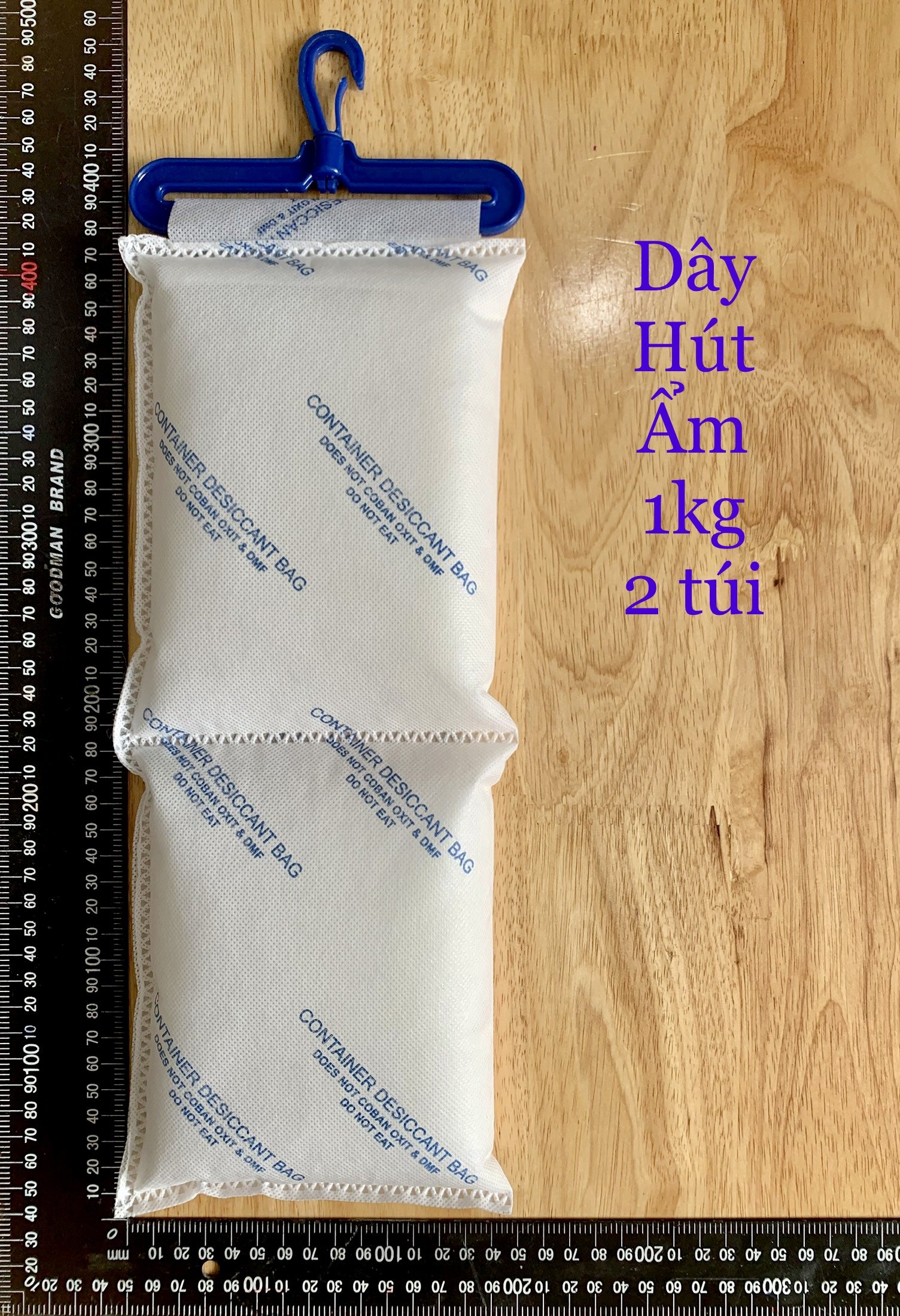 DÂY HÚT ẨM  SILICA GEL 1KG TREO CONTAINER