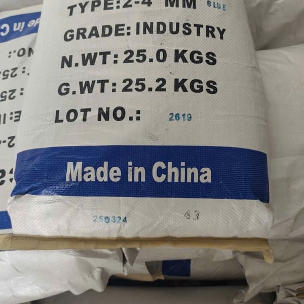 Hạt hút ẩm silica gel Xanh- bao 25kg