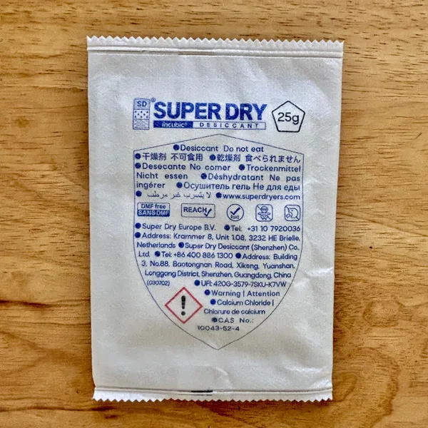 Gói bột chống ẩm Super Dry 25gr