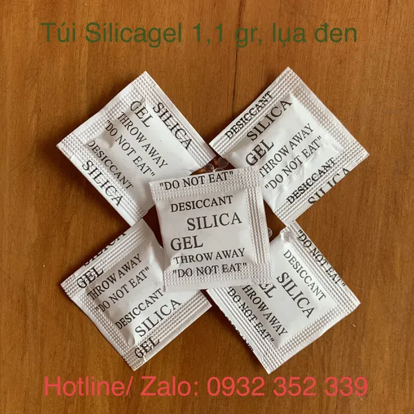 GÓI HÚT ẨM SILICA GEL 1,1 GR- NHỎ