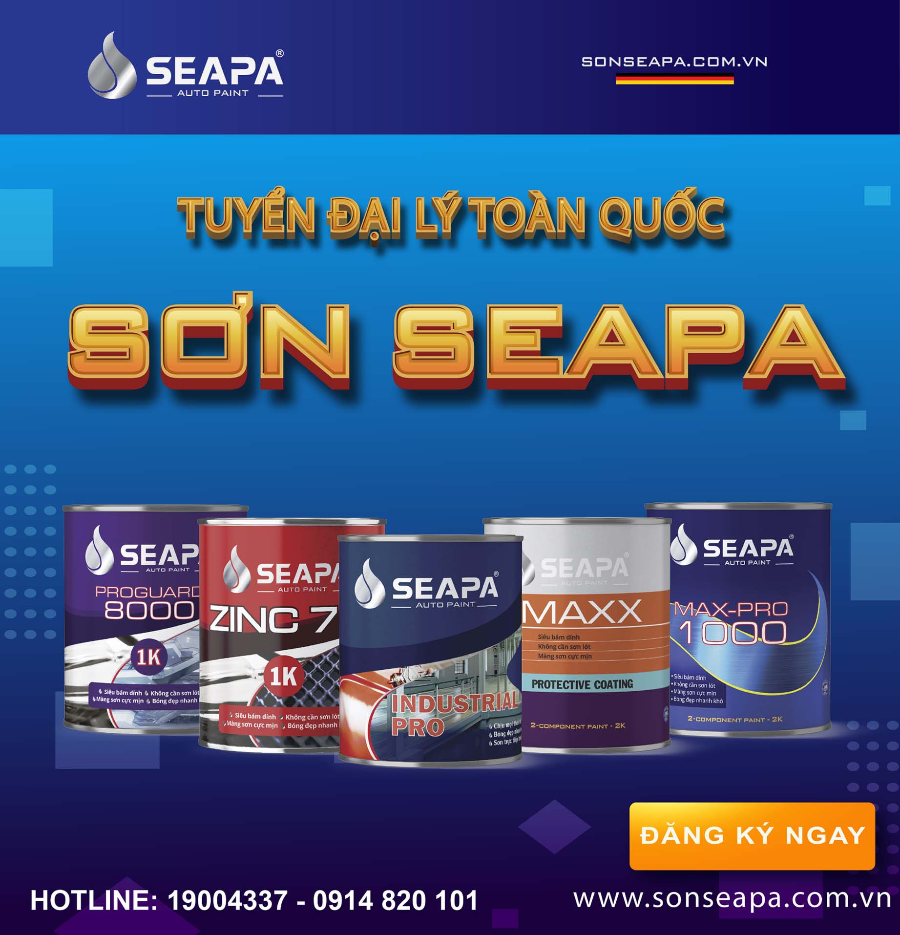 Tuyển Đại Lý Sơn SEAPA - Chiết Khấu Hấp Dẫn