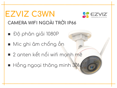Camera wifi ngoài trời EZVIZ C3WN Camera wifi ngoài trời EZVIZ C3WN