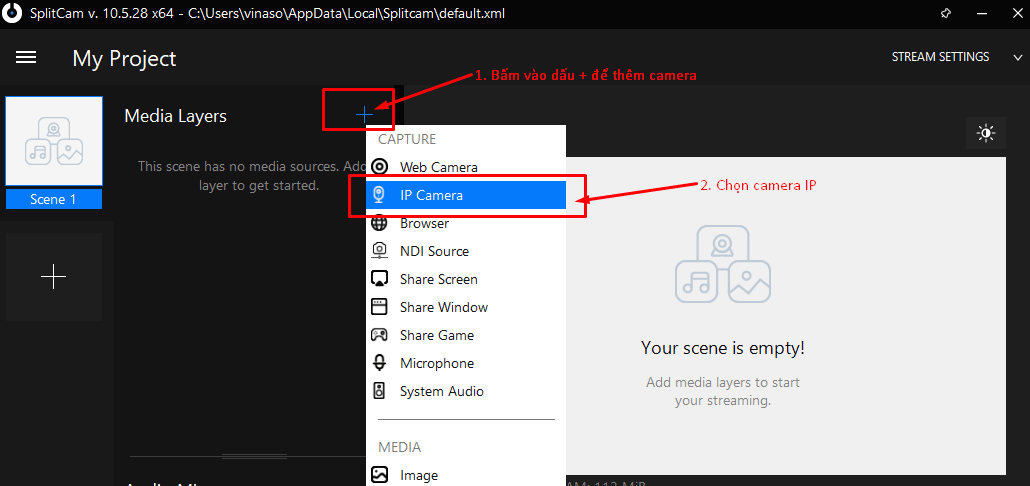 Phần mềm biến camera IP thành Webcam Phần mềm biến camera IP thành Webcam