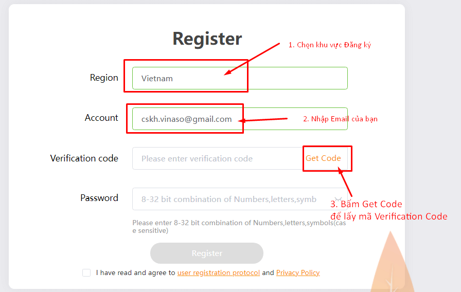 Đăng ký tài khoản IMOU Life trên máy tính PC Đăng ký tài khoản IMOU Life trên máy tính PC
