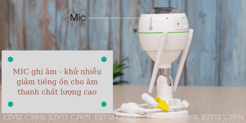 Camera ezviz c3wn tích hợp sẵn mic ghi âm chống ồn Camera ezviz c3wn tích hợp sẵn mic ghi âm chống ồn