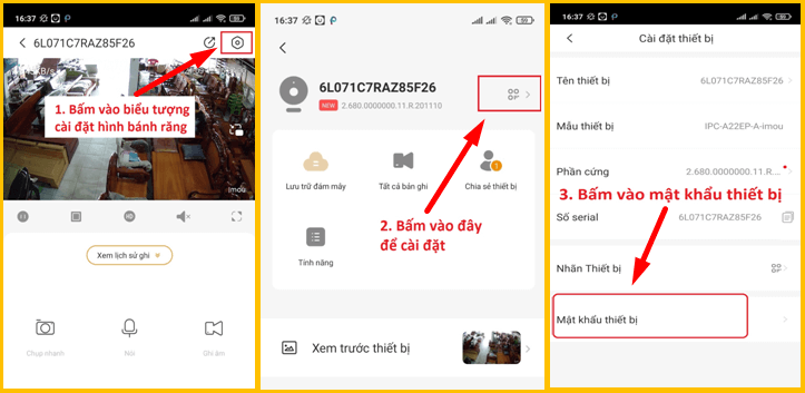 Cách đổi mật khẩu camera IMOU Cách đổi mật khẩu camera IMOU