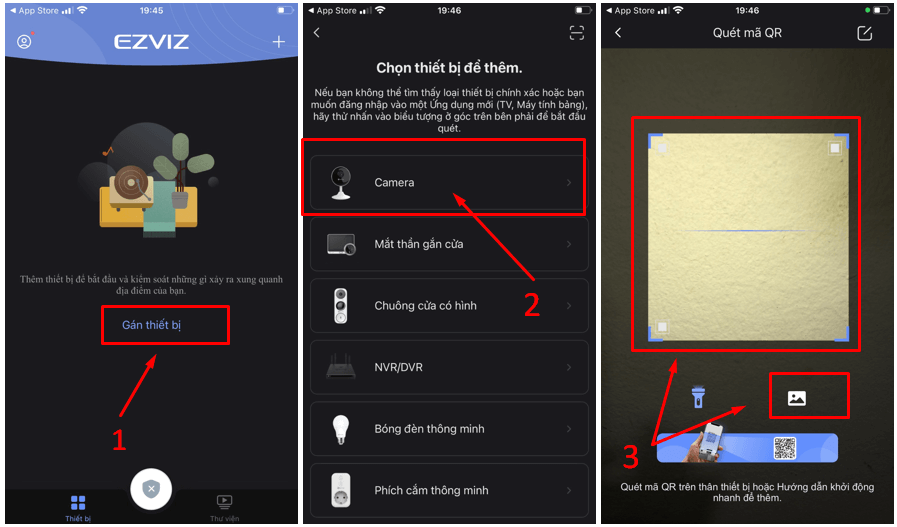 Gán camera Ezviz vào điện thoại Gán camera Ezviz vào điện thoại
