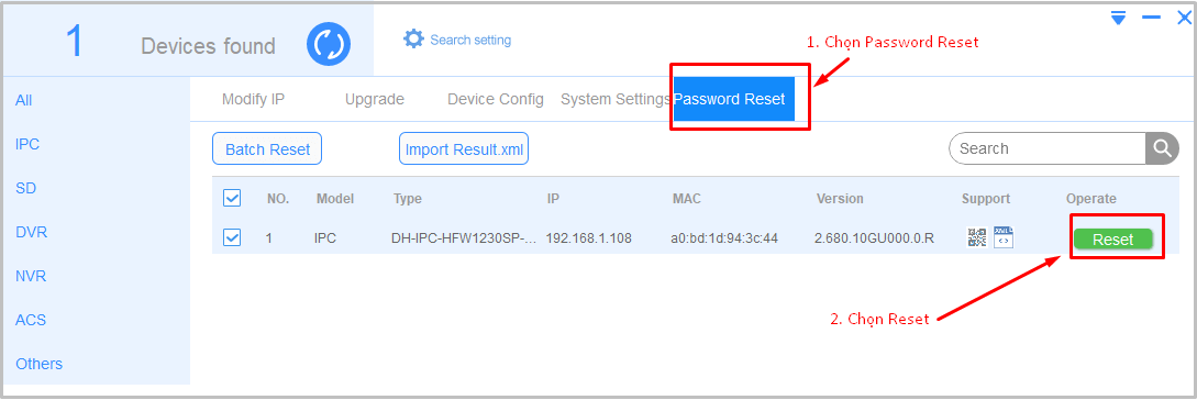 Reset mật khẩu mặc định camera IP dahua bằng email Reset mật khẩu mặc định camera IP dahua bằng email