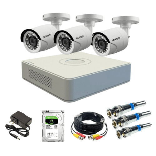 Trọn bộ 3 camera quan sát Hikvision Trọn bộ 3 camera quan sát Hikvision
