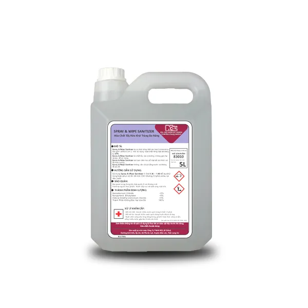 HÓA CHẤT TẨY RỬA KHỬ TRÙNG TRONG MỘT BƯỚC- SPRAY & WIPE SANITIZER