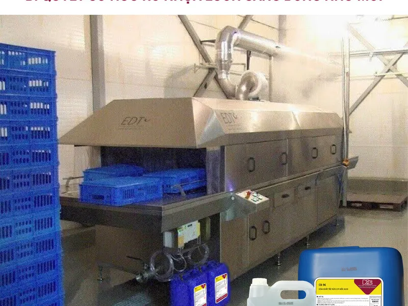 Hóa chất dành cho máy rửa rổ - Bí quyết sở hữu rổ nhựa luôn sáng bóng như mới