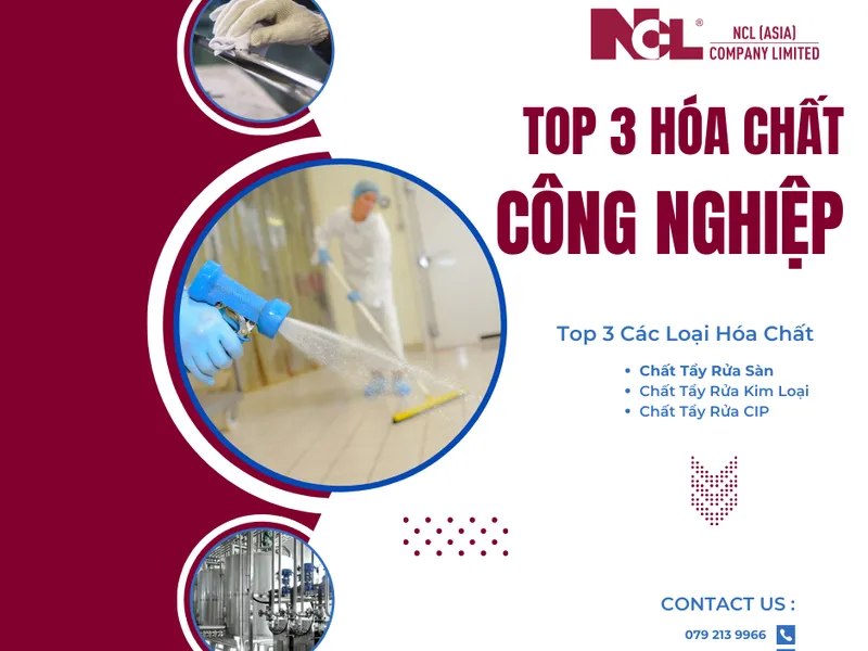 TOP 3 LOẠI HÓA CHẤT TẨY RỬA KHÔNG THỂ THIẾU DÙNG TRONG VỆ SINH CÔNG NGHIỆP HIỆN NAY