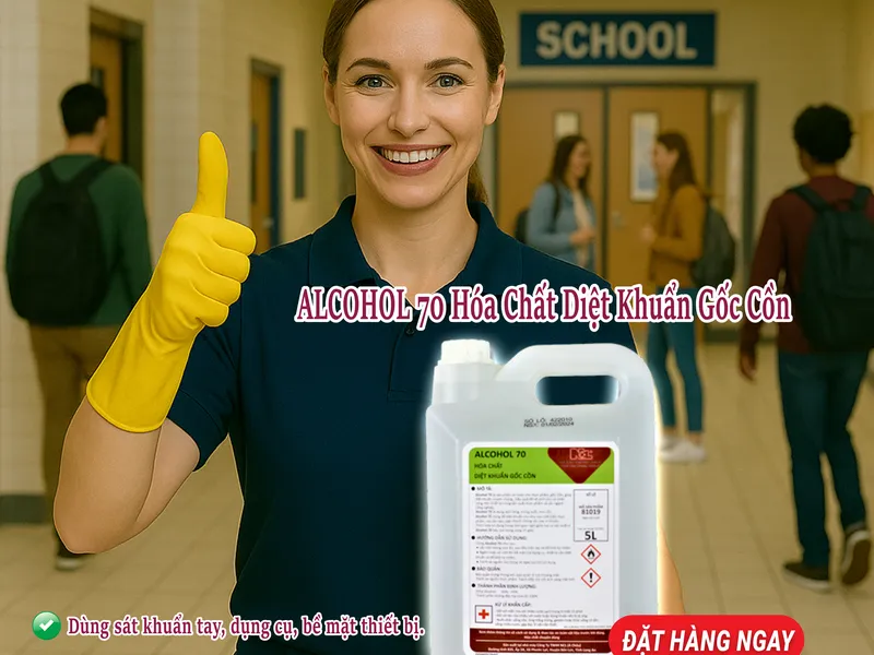 Cồn 70 khử khuẩn hiệu quả giúp doanh nghiệp bảo vệ khách hàng và nhân viên trong mùa dịch