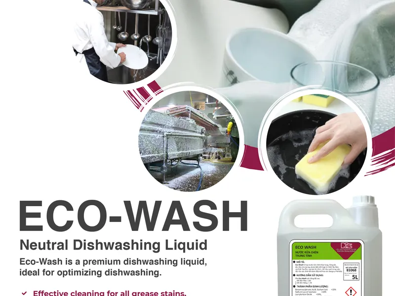ECO WASH Neutral Dishwashing Liquid - Super Clean