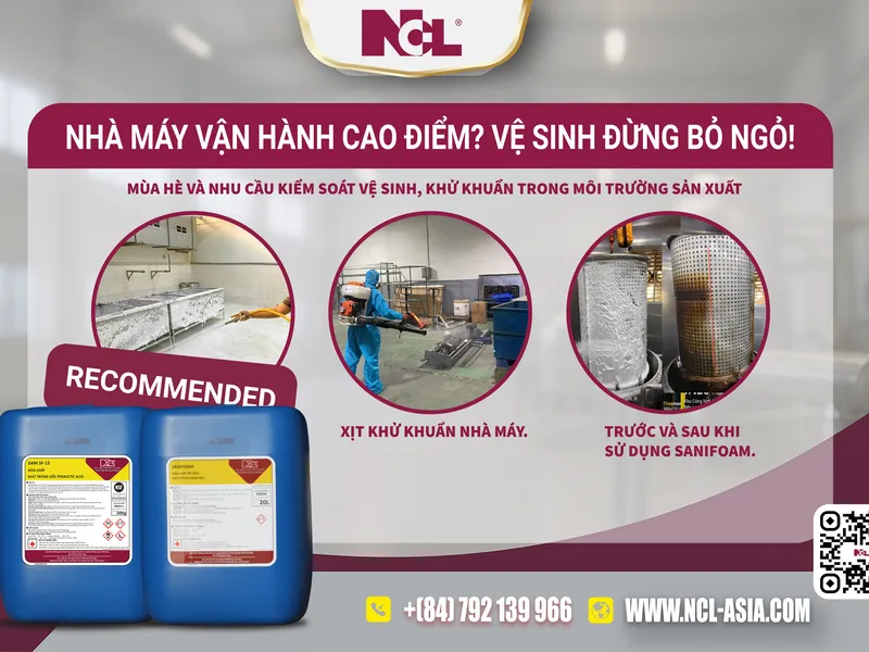 NHÀ MÁY VẬN HÀNH CAO ĐIỂM? VỆ SINH ĐỪNG BỎ NGỎ!