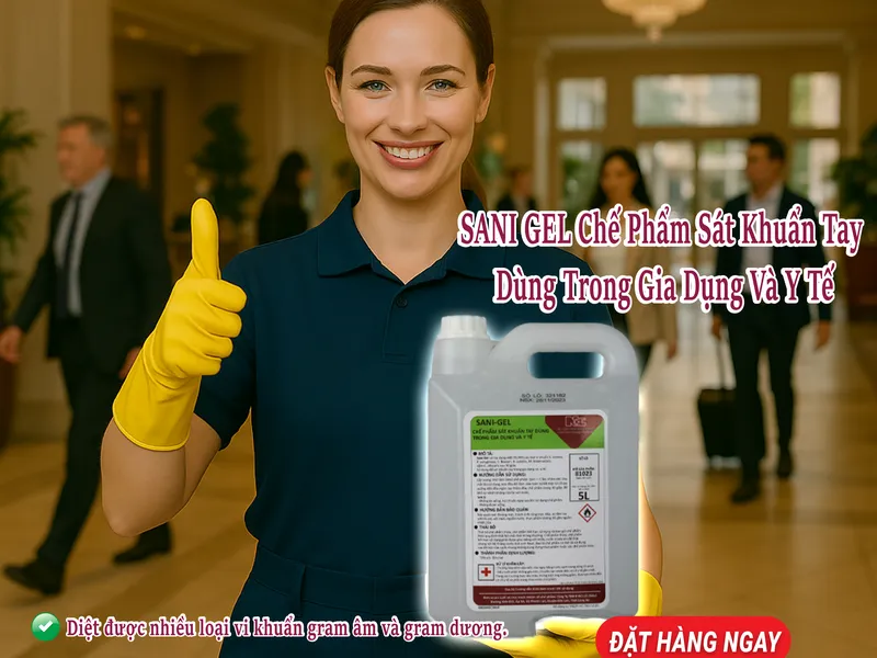 Sani Gel khử khuẩn hiệu quả giúp doanh nghiệp bảo vệ khách hàng và nhân viên trong mùa dịch