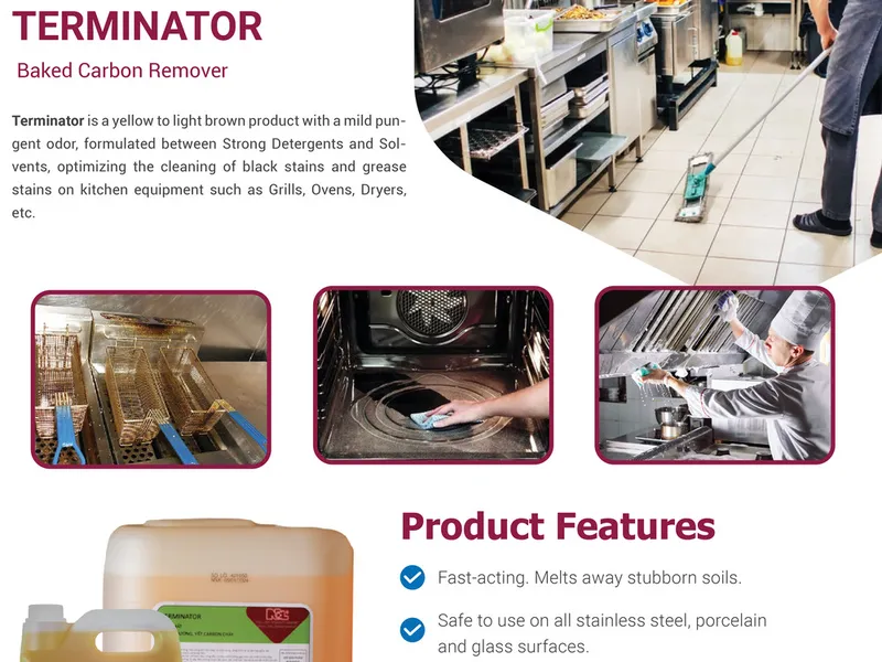 Stubborn burn marks that take you a lot of time and effort to clean? Terminator Goodbye burn marks