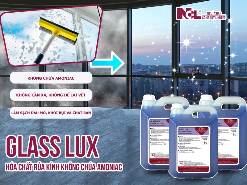 Glass Lux Glass cleaner does not contain