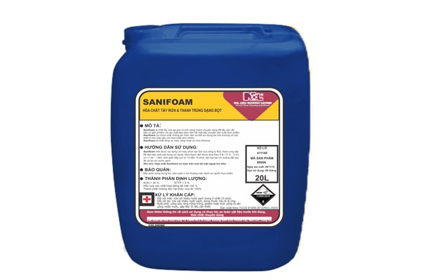 Hóa chất tẩy rửa / khử trùng dạng bọt - sanifoam