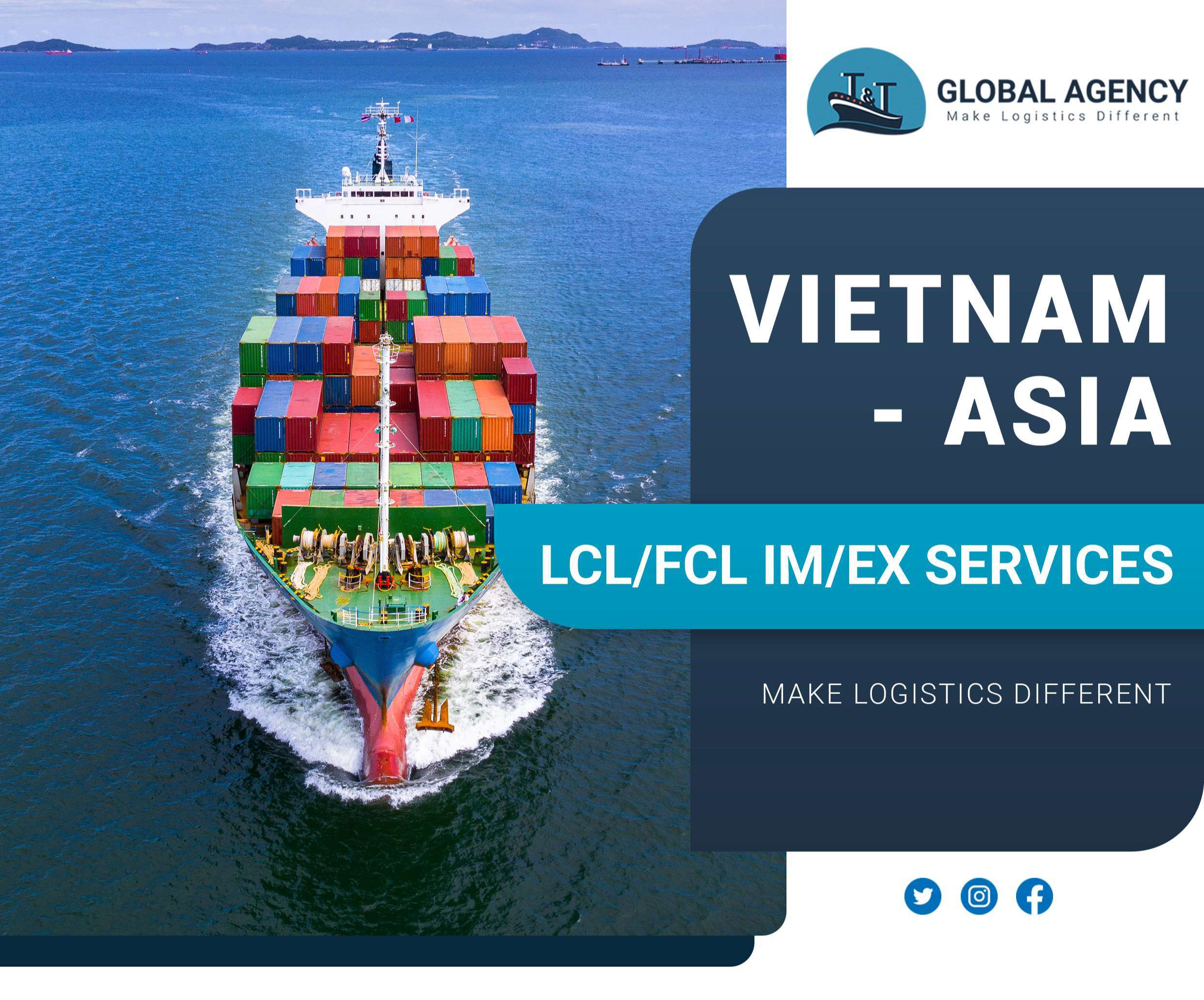 LCL/FCL IMPORT EXPORT SERVICES FROM/TO VIETNAM