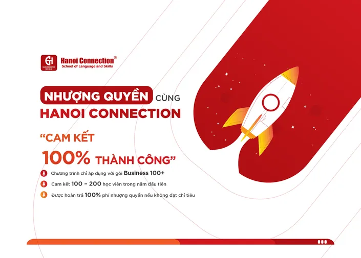 Chương Trình  CAM KẾT 100% THÀNH CÔNG - Nhượng Quyền Cùng Hanoi Connection