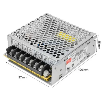 NET-35B Nguồn Mean Well Ba Điện Áp 5V 3A, 12V 1A, -12V 0.5A