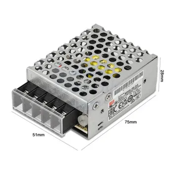 RS-15-5 Nguồn Xung Mean Well 5V 3A 15W