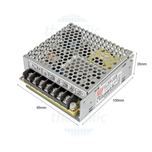 RD-50B Nguồn Xung Mean Well Ra Hai Điện Áp 5V-4A, 24V-1.4A 53.6W
